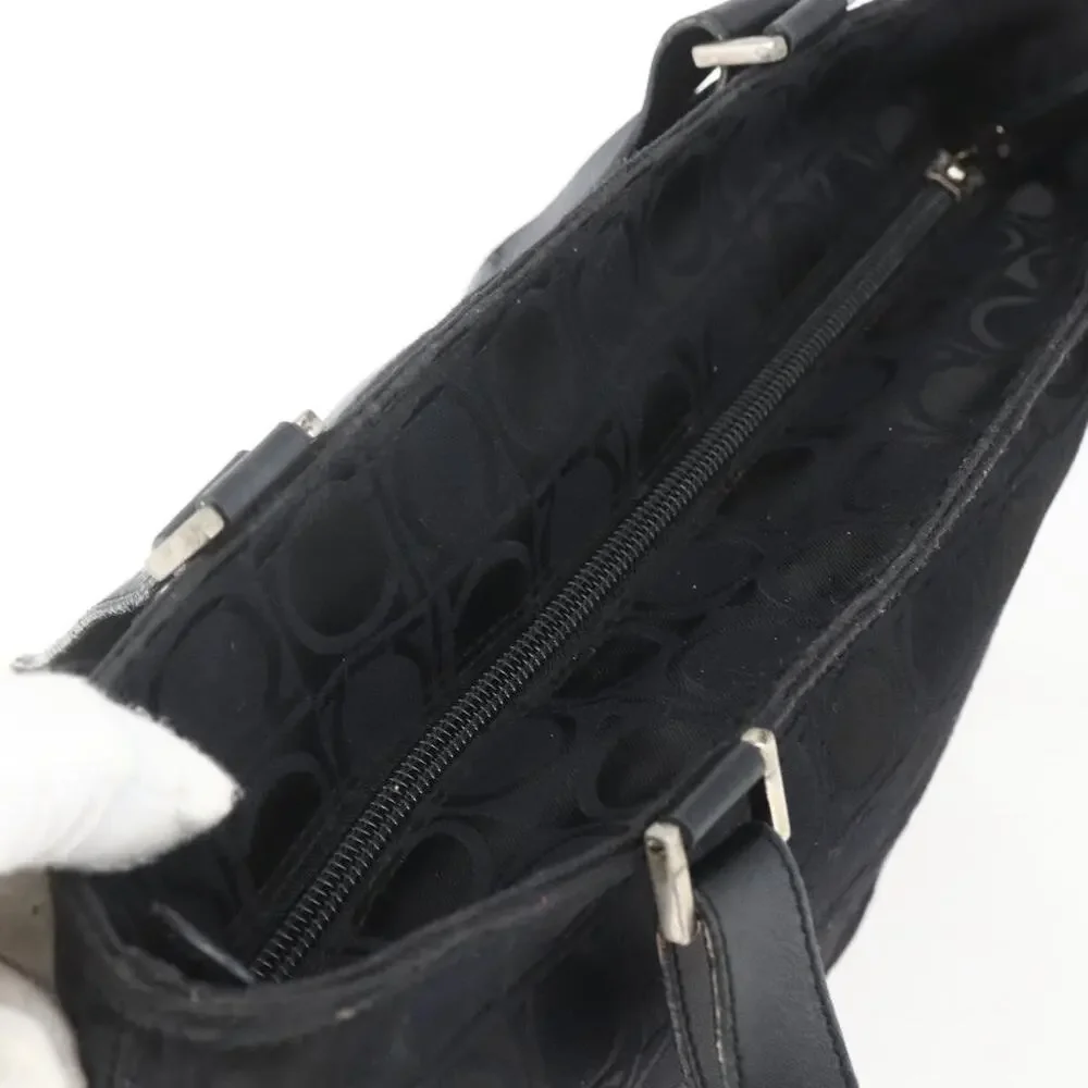 Salvatore Ferragamo Nylon Tote Bag Black